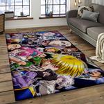 hunter x hunter anime manga cartoon character carpet rectangle area rug for living room home room decor gift for fans dark room