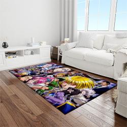 hunter x hunter anime manga cartoon character carpet rectangle area rug for living room home room decor gift for fans light room