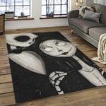 jack skellington and sally movie carpet rectangle area rug for living room home room decor gift for friends dark room jsas13