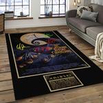 jack skellington and sally movie carpet rectangle area rug for living room home room decor gift for friends dark room jsas14
