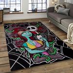 jack skellington and sally movie carpet rectangle area rug for living room home room decor gift for friends dark room jsas2