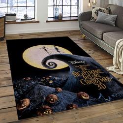 Jack Skellington And Sally Movie Carpet Rectangle Area Rug For Living Room Home Room Decor Gift For Friends JSAS28