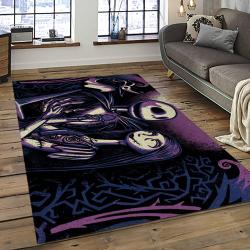 Jack Skellington And Sally Movie Carpet Rectangle Area Rug For Living Room Home Room Decor Gift For Friends JSAS31