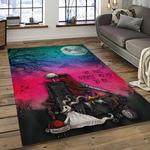 jack skellington and sally movie carpet rectangle area rug for living room home room decor gift for friends dark room jsas35