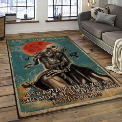 Jack Skellington And Sally Movie Carpet Rectangle Area Rug For Living Room Home Room Decor Gift For Friends JSAS37