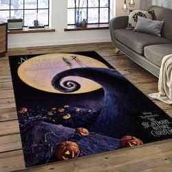 Jack Skellington And Sally Movie Carpet Rectangle Area Rug For Living Room Home Room Decor Gift For Friends JSAS43
