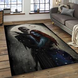Jack Skellington And Sally Movie Carpet Rectangle Area Rug For Living Room Home Room Decor Gift For Friends JSAS44