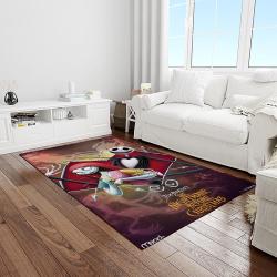 jack skellington and sally movie carpet rectangle area rug for living room home room decor gift for friends light room jsas10