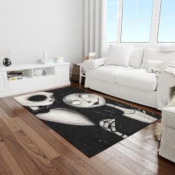 jack skellington and sally movie carpet rectangle area rug for living room home room decor gift for friends light room jsas13