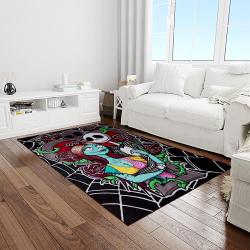jack skellington and sally movie carpet rectangle area rug for living room home room decor gift for friends light room jsas2