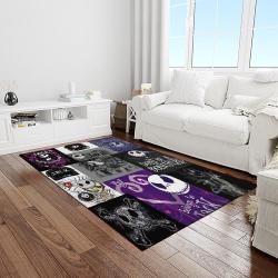 jack skellington and sally movie carpet rectangle area rug for living room home room decor gift for friends light room jsas20