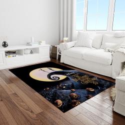 jack skellington and sally movie carpet rectangle area rug for living room home room decor gift for friends light room jsas28
