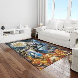 jack skellington and sally movie carpet rectangle area rug for living room home room decor gift for friends light room jsas38