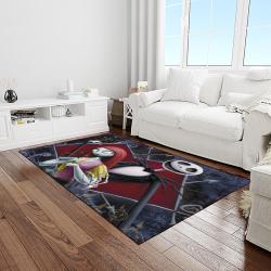 jack skellington and sally movie carpet rectangle area rug for living room home room decor gift for friends light room jsas40