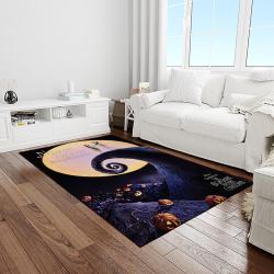 jack skellington and sally movie carpet rectangle area rug for living room home room decor gift for friends light room jsas43