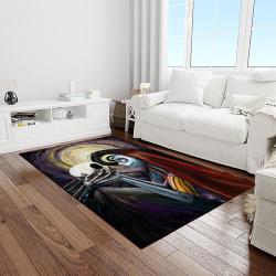 jack skellington and sally movie carpet rectangle area rug for living room home room decor gift for friends light room jsas49