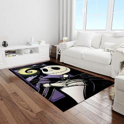 jack skellington and sally movie carpet rectangle area rug for living room home room decor gift for friends light room jsas6