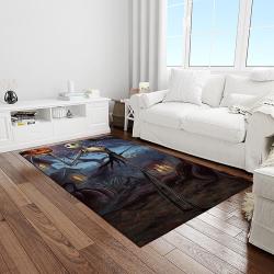 jack skellington and sally movie carpet rectangle area rug for living room home room decor gift for friends light room jsas9