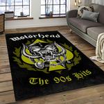 motörhead band rock music anniversary carpet rectangle area rug for living room home room decor gift for fans dark room mth1