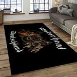 motörhead band rock music anniversary carpet rectangle area rug for living room home room decor gift for fans dark room mth6