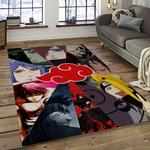 naruto shippuden anime manga cartoon character carpet rectangle area rug for living room home room decor gift for fans dark room nsp15