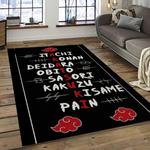 naruto shippuden anime manga cartoon character carpet rectangle area rug for living room home room decor gift for fans dark room nsp2