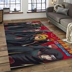 naruto shippuden anime manga cartoon character carpet rectangle area rug for living room home room decor gift for fans dark room nsp66
