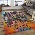 naruto shippuden anime manga cartoon character carpet rectangle area rug for living room home room decor gift for fans dark room nsp74