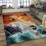 naruto shippuden anime manga cartoon character carpet rectangle area rug for living room home room decor gift for fans dark room nsp89