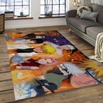 naruto shippuden anime manga cartoon character carpet rectangle area rug for living room home room decor gift for fans dark room nsp96