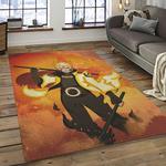 naruto shippuden anime manga cartoon character carpet rectangle area rug for living room home room decor gift for fans dark room nsp98