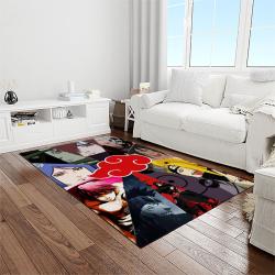 naruto shippuden anime manga cartoon character carpet rectangle area rug for living room home room decor gift for fans light room nsp15