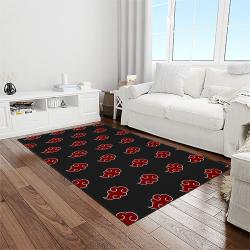 naruto shippuden anime manga cartoon character carpet rectangle area rug for living room home room decor gift for fans light room nsp18