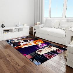 naruto shippuden anime manga cartoon character carpet rectangle area rug for living room home room decor gift for fans light room nsp65