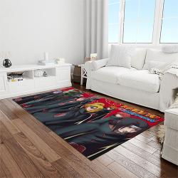naruto shippuden anime manga cartoon character carpet rectangle area rug for living room home room decor gift for fans light room nsp66
