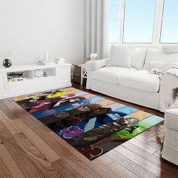 naruto shippuden anime manga cartoon character carpet rectangle area rug for living room home room decor gift for fans light room nsp67