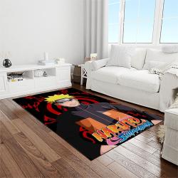 naruto shippuden anime manga cartoon character carpet rectangle area rug for living room home room decor gift for fans light room nsp68