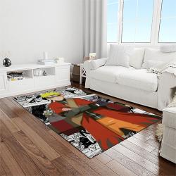 naruto shippuden anime manga cartoon character carpet rectangle area rug for living room home room decor gift for fans light room nsp71