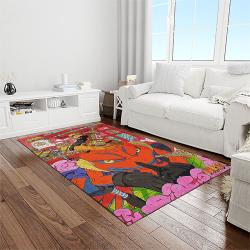 naruto shippuden anime manga cartoon character carpet rectangle area rug for living room home room decor gift for fans light room nsp73