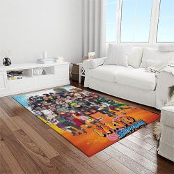 naruto shippuden anime manga cartoon character carpet rectangle area rug for living room home room decor gift for fans light room nsp74
