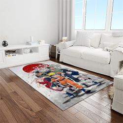 naruto shippuden anime manga cartoon character carpet rectangle area rug for living room home room decor gift for fans light room nsp81