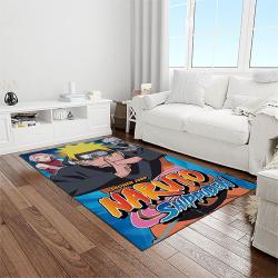 naruto shippuden anime manga cartoon character carpet rectangle area rug for living room home room decor gift for fans light room nsp83