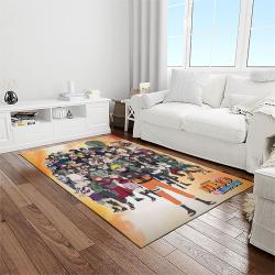 naruto shippuden anime manga cartoon character carpet rectangle area rug for living room home room decor gift for fans light room nsp88