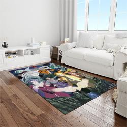 naruto shippuden anime manga cartoon character carpet rectangle area rug for living room home room decor gift for fans light room nsp95