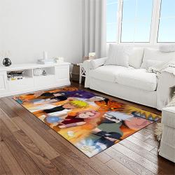 naruto shippuden anime manga cartoon character carpet rectangle area rug for living room home room decor gift for fans light room nsp96