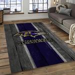 nfl baltimore ravens football sport team logo carpet rectangle area rug for living room home room decor gift for fans dark room bmr8