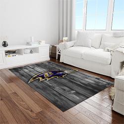 nfl baltimore ravens football sport team logo carpet rectangle area rug for living room home room decor gift for fans light room bmr1