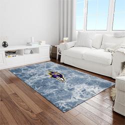 nfl baltimore ravens football sport team logo carpet rectangle area rug for living room home room decor gift for fans light room bmr5