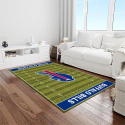 nfl buffalo bills football sport team logo carpet rectangle area rug for living room home room decor gift for fans light room blb18