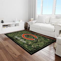 nfl chicago bears football sport team logo carpet rectangle area rug for living room home room decor gift for fans light room cagb1